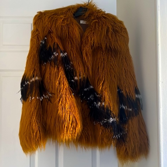 Dries Van Noten 2018 Runway Mustard Faux Shearling Coat - Picture 8 of 16